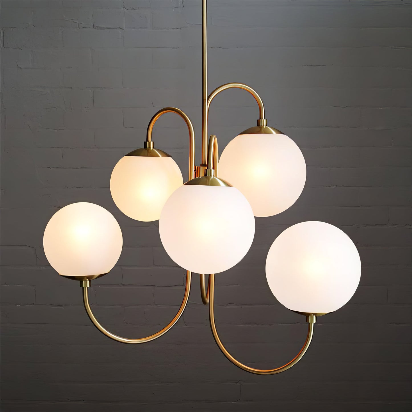 Gooseneck Electrolier Chandelier