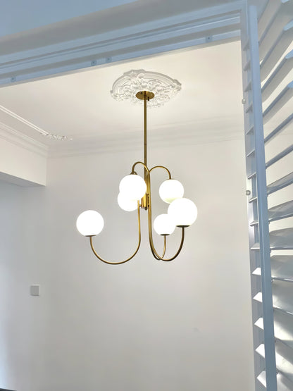 Gooseneck Electrolier Chandelier