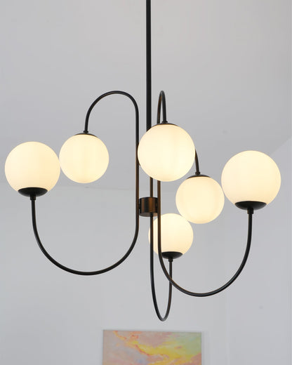 Gooseneck Electrolier Chandelier