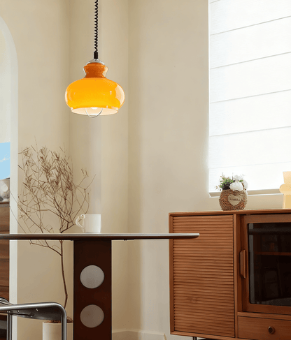 Gradient Glass Coil Pendant Light