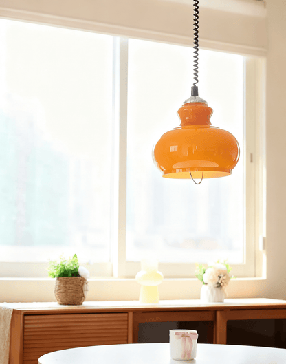 Gradient Glass Coil Pendant Light