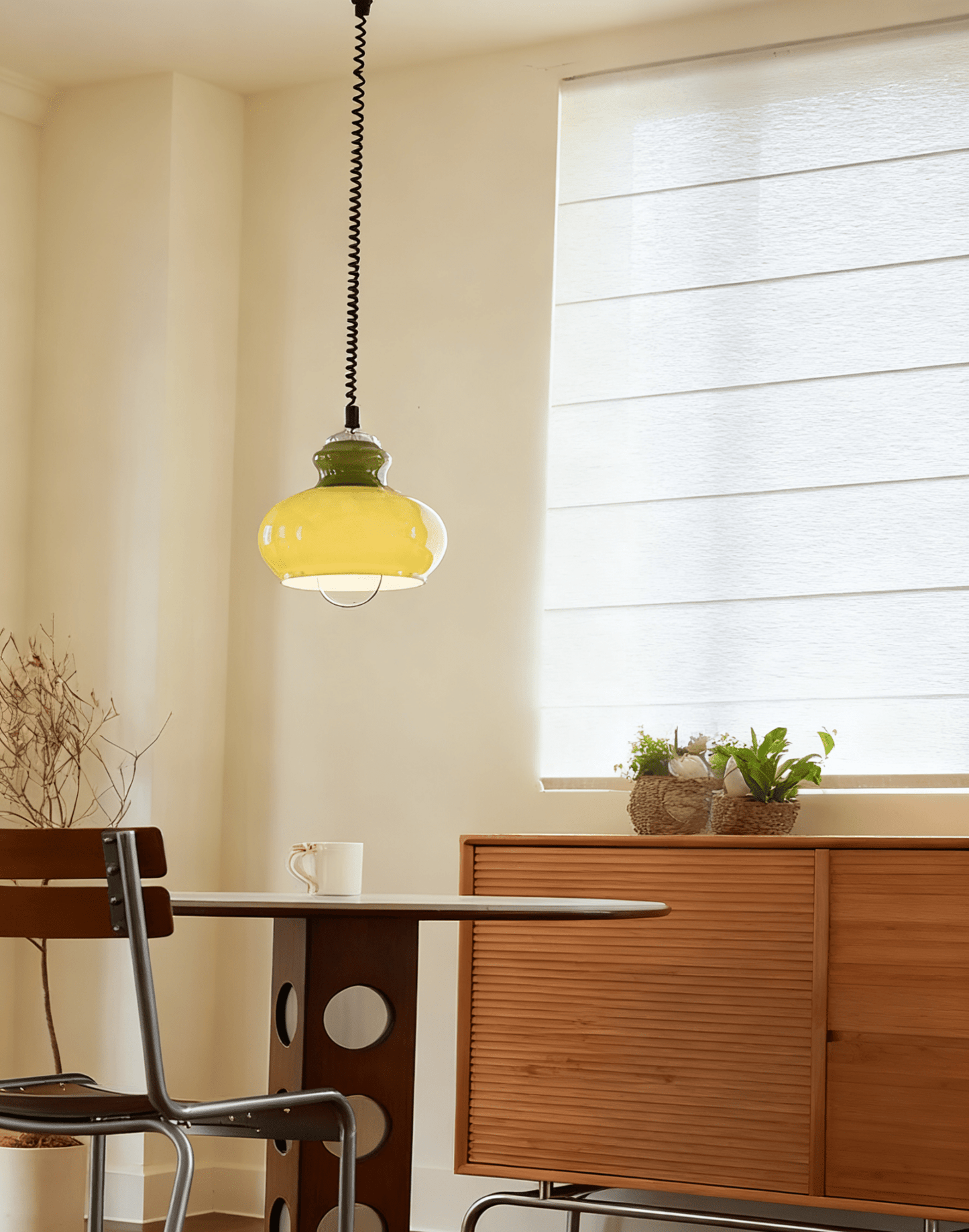 Gradient Glass Coil Pendant Light