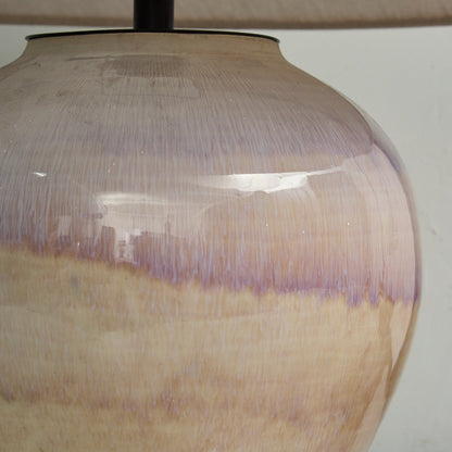 Gradient Hued Ceramic Jar Table Lamp