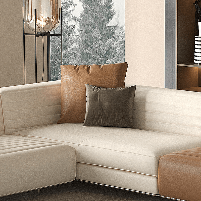 Grand Leather Modular Sectional Sofa