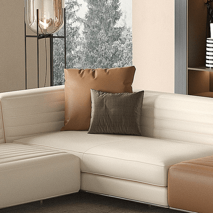 Grand Leather Modular Sectional Sofa