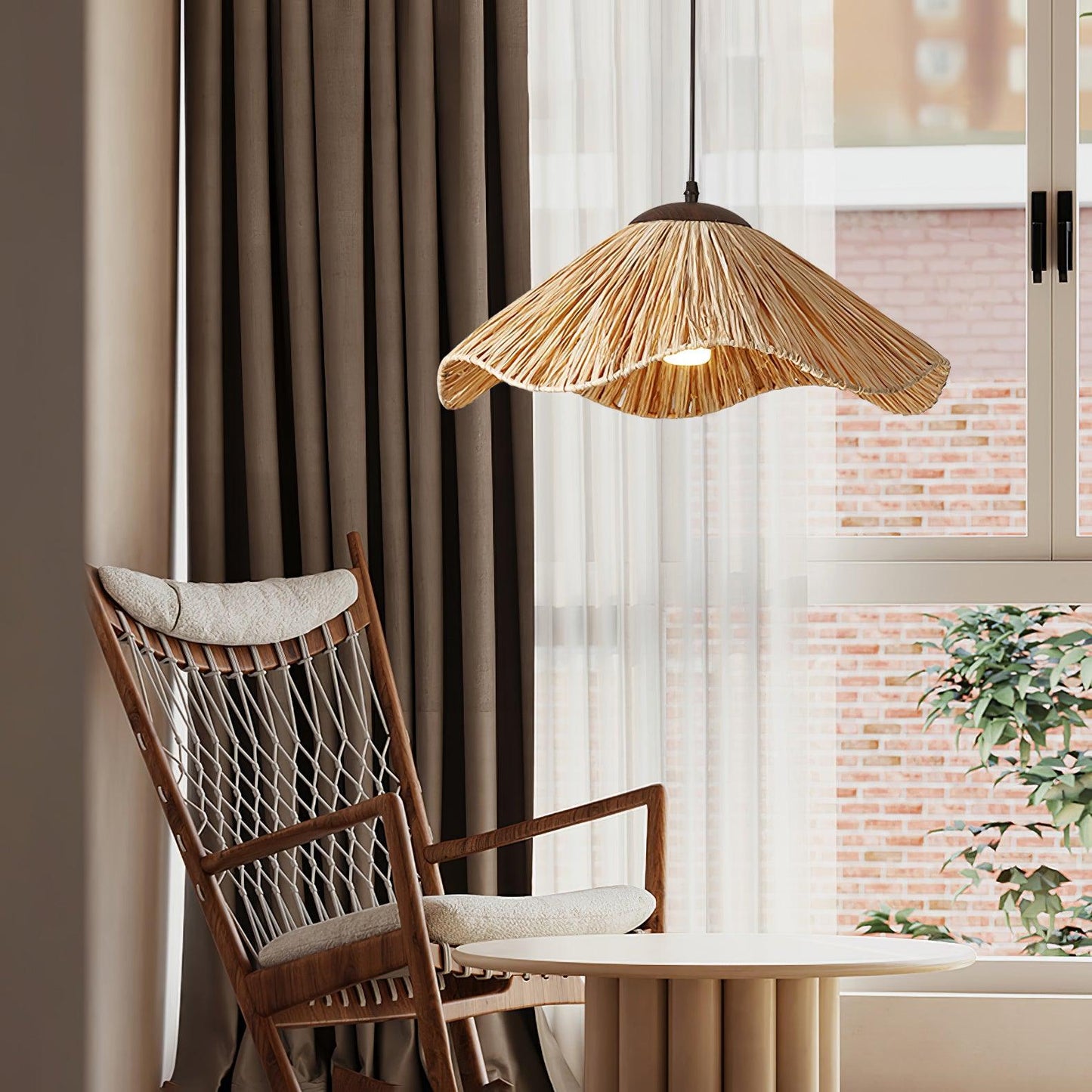 Straw Weaving Hanging light Pendant Lamp