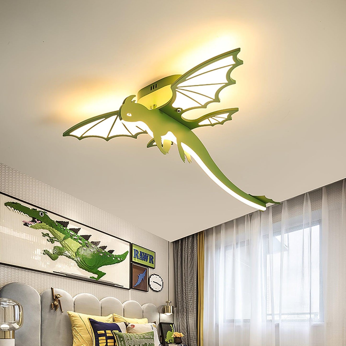 Green Dinosaur Ceiling fixture Ceiling Light