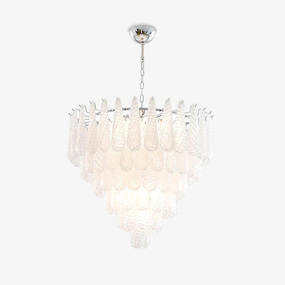 Grid Glass Waterfall Ceiling fixture Chandelier