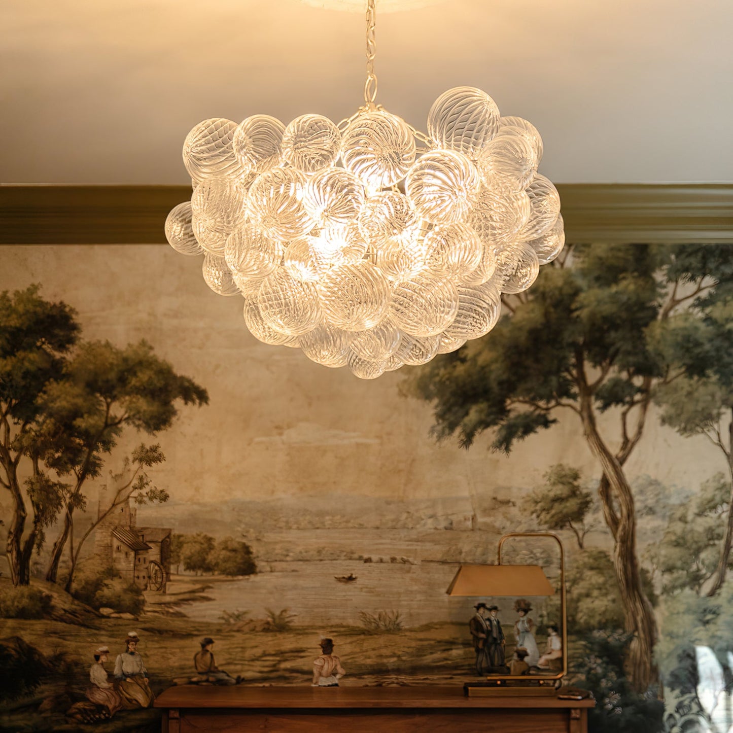 Glass Ball Bubbles Ceiling fixture Chandelier