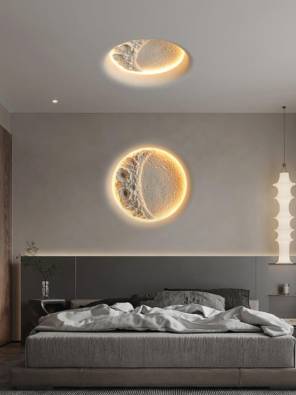 Gypsum Moon Wall light Wall Lamp