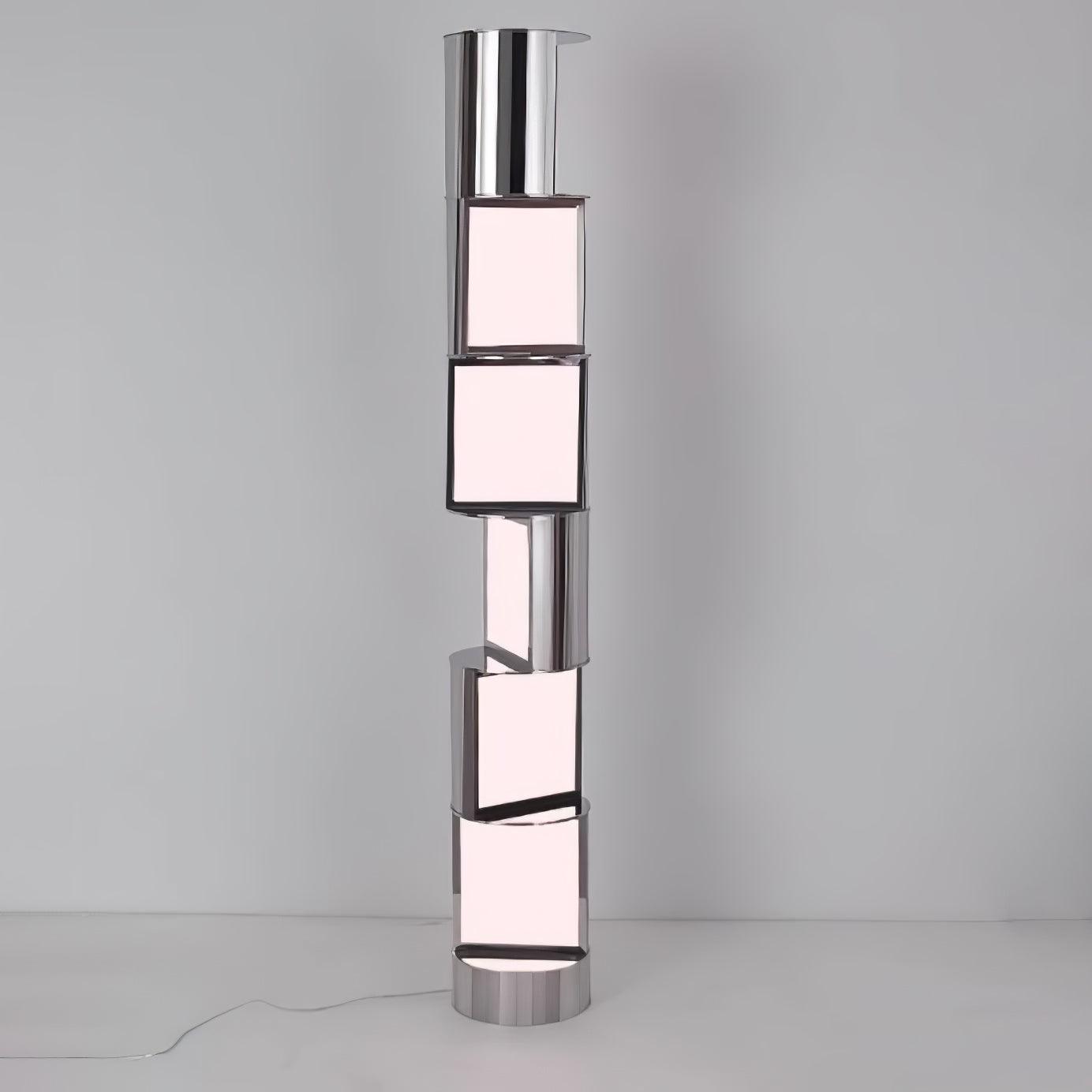 Half Cylindrical Rotating Ambient Floor Lamp Floor Lamp