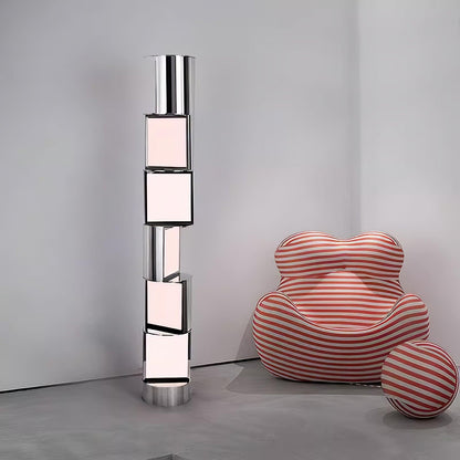 Half Cylindrical Rotating Ambient Floor Lamp Floor Lamp