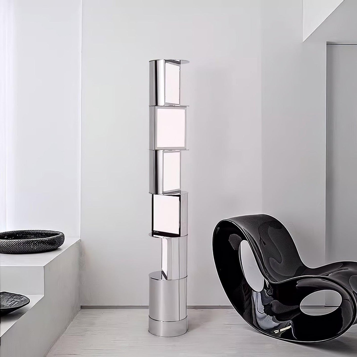 Half Cylindrical Rotating Ambient Floor Lamp Floor Lamp