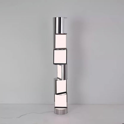 Half Cylindrical Rotating Ambient Floor Lamp Floor Lamp