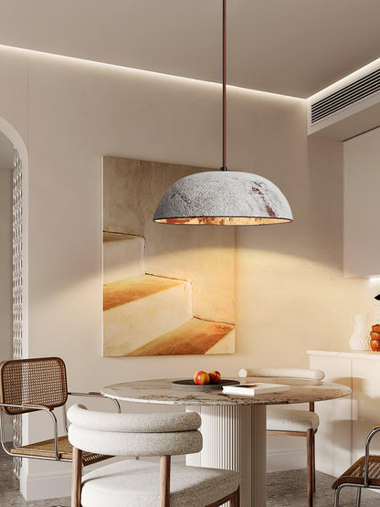 Half Dome Vintage Ceramic Pendant Lamp