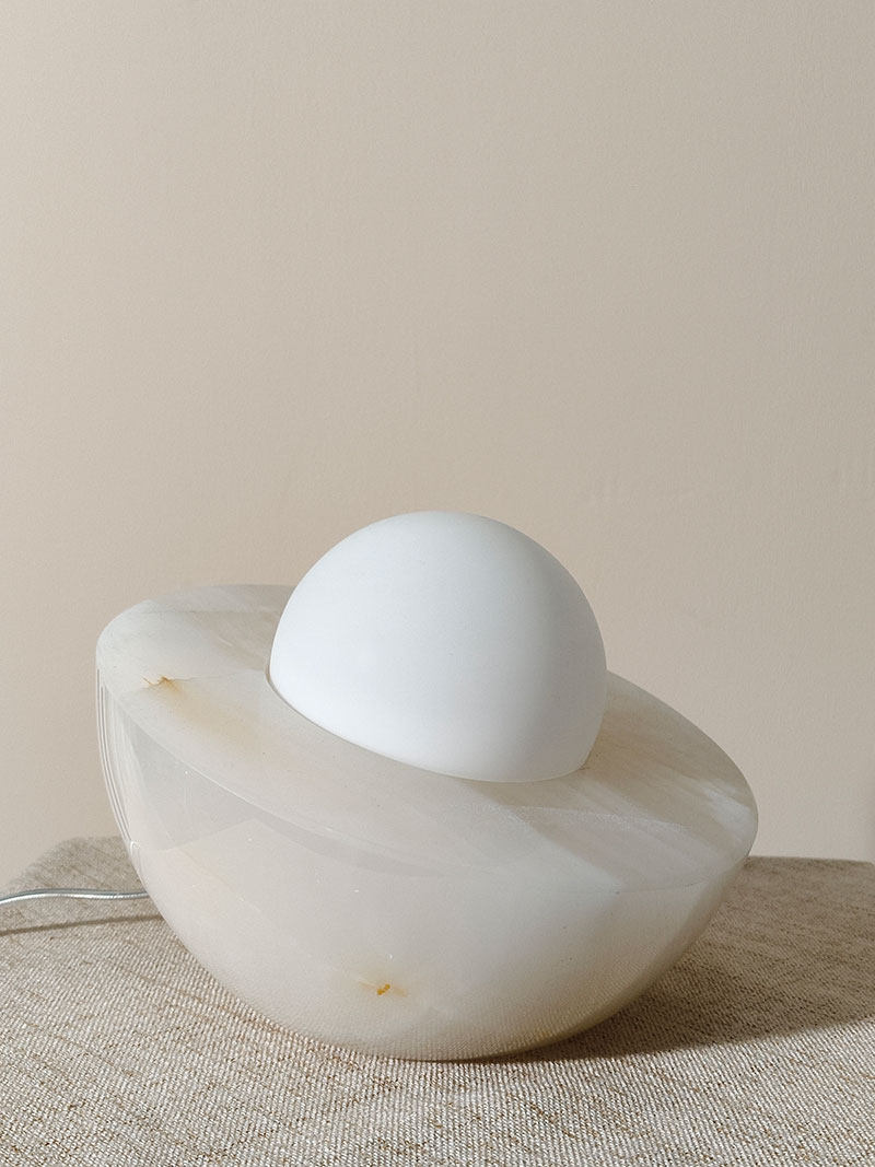 Halo Pebble Stone Table Lamp