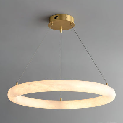 Halo di Pietra Alabaster Chandelier
