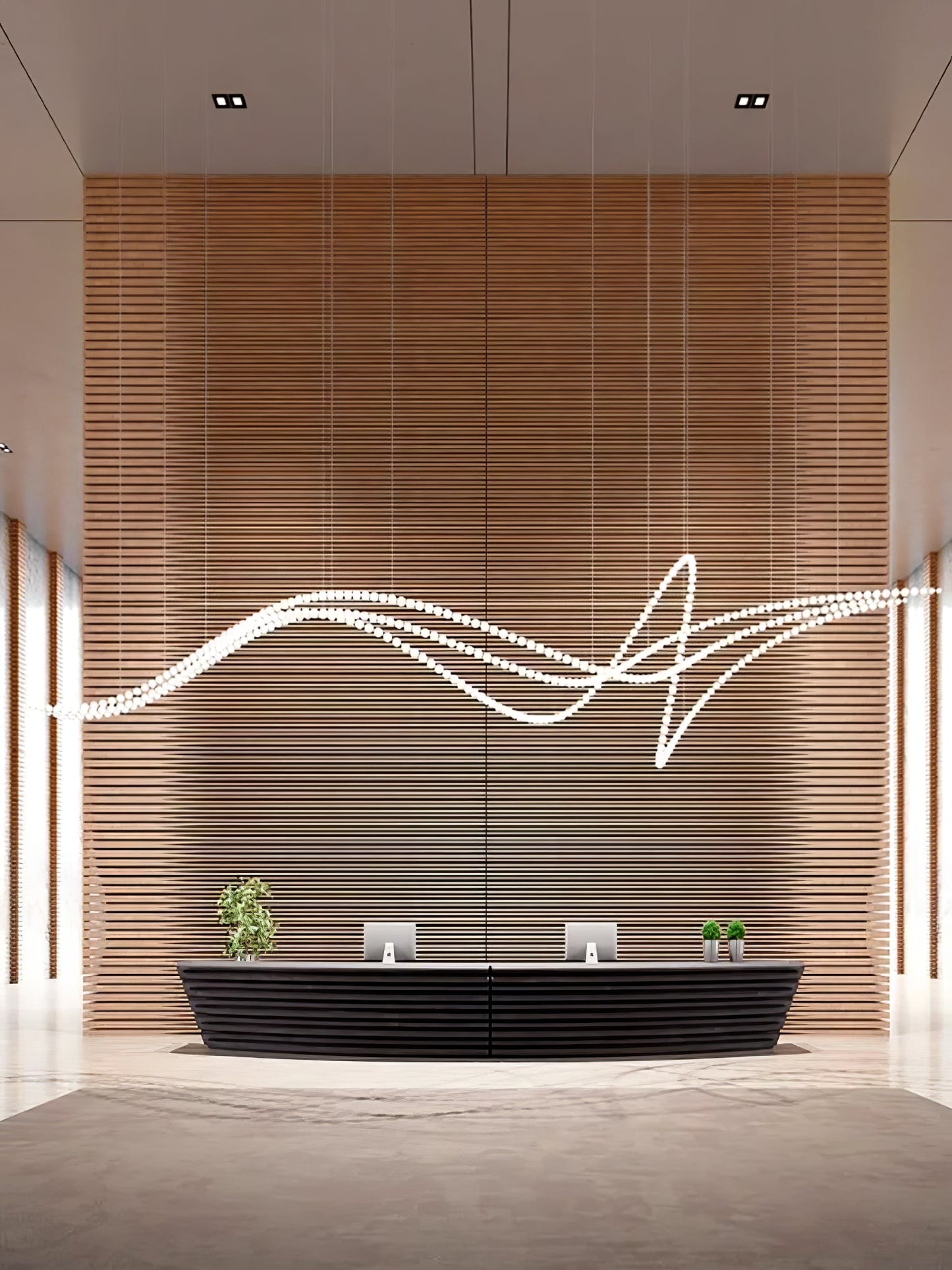 Halti Necklace Acrylic Chandelier