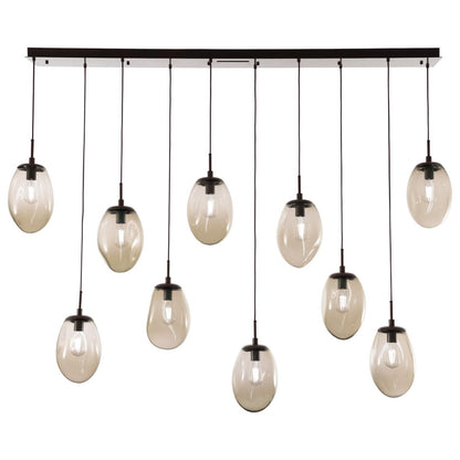 Hammerton Studio Levi Wilson Nebula 76 Inch 10 Light Linear Suspension Light Cp436505