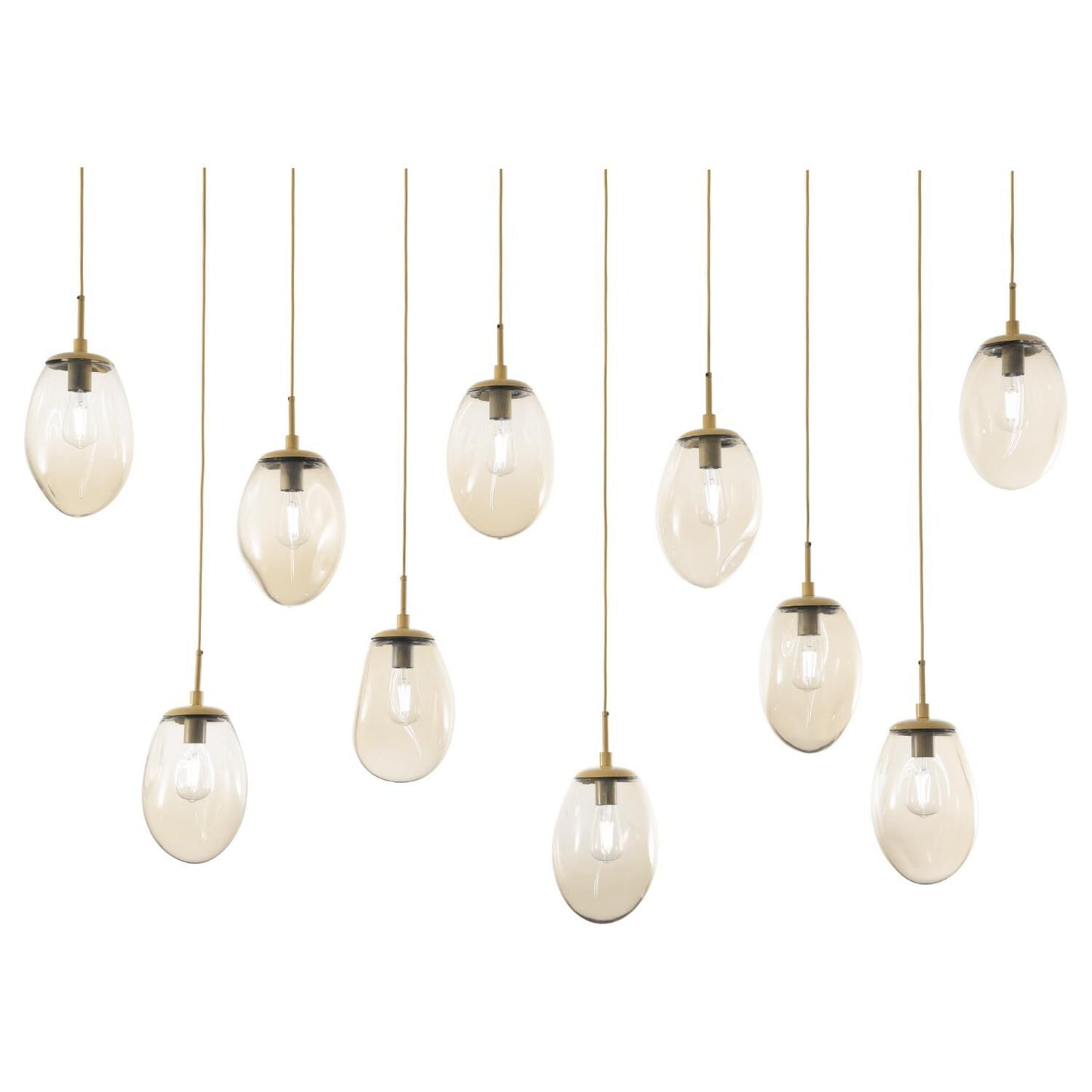 Hammerton Studio Levi Wilson Nebula 76 Inch 10 Light Linear Suspension Light Cp436505