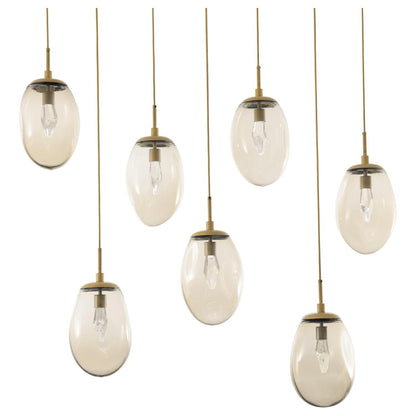 Hammerton Studio Levi Wilson Nebula 50 Inch 7 Light Led Linear Suspension Light Cp441044