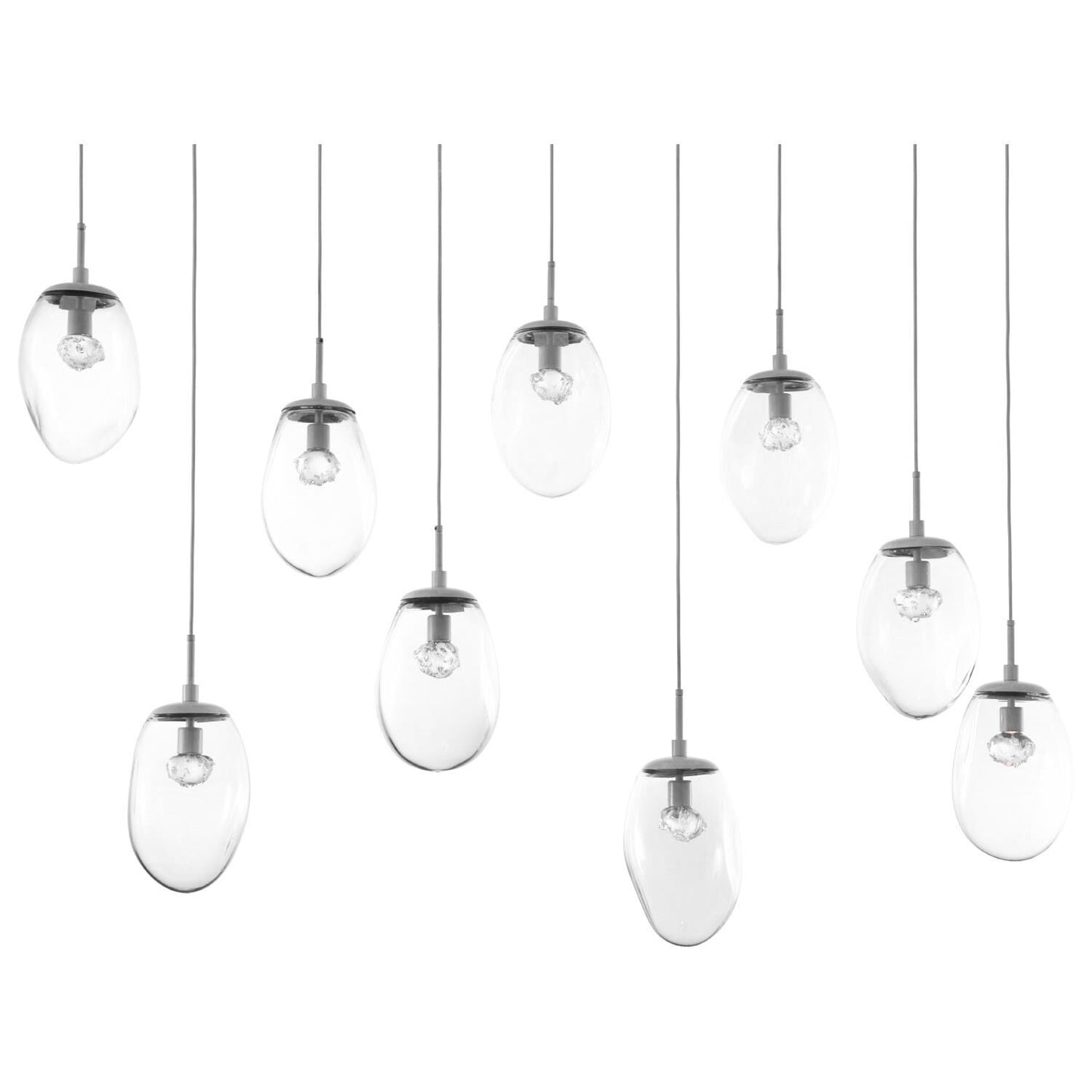 Hammerton Studio Levi Wilson Nebula 70 Inch 9 Light Led Linear Suspension Light Cp441046