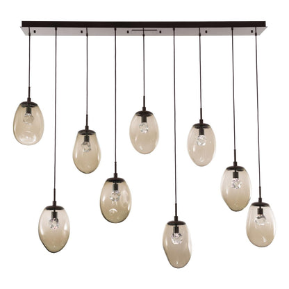 Hammerton Studio Levi Wilson Nebula 70 Inch 9 Light Led Linear Suspension Light Cp441046