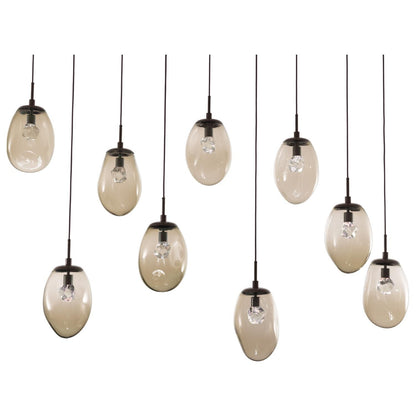 Hammerton Studio Levi Wilson Nebula 70 Inch 9 Light Led Linear Suspension Light Cp441046