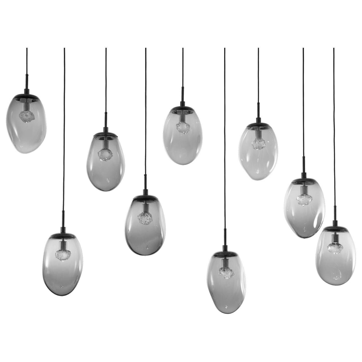 Hammerton Studio Levi Wilson Nebula 70 Inch 9 Light Led Linear Suspension Light Cp441046