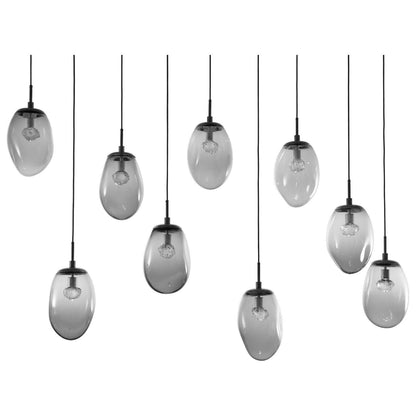 Hammerton Studio Levi Wilson Nebula 70 Inch 9 Light Led Linear Suspension Light Cp441046