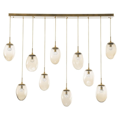 Hammerton Studio Levi Wilson Nebula 78 Inch 10 Light Led Linear Suspension Light Cp441045