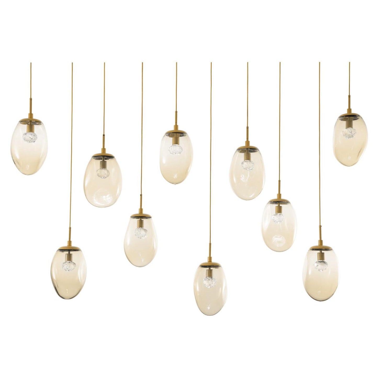 Hammerton Studio Levi Wilson Nebula 78 Inch 10 Light Led Linear Suspension Light Cp441045