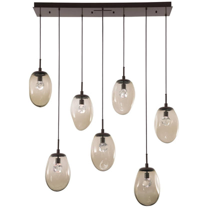 Hammerton Studio Levi Wilson Nebula 50 Inch 7 Light Led Linear Suspension Light Cp441044