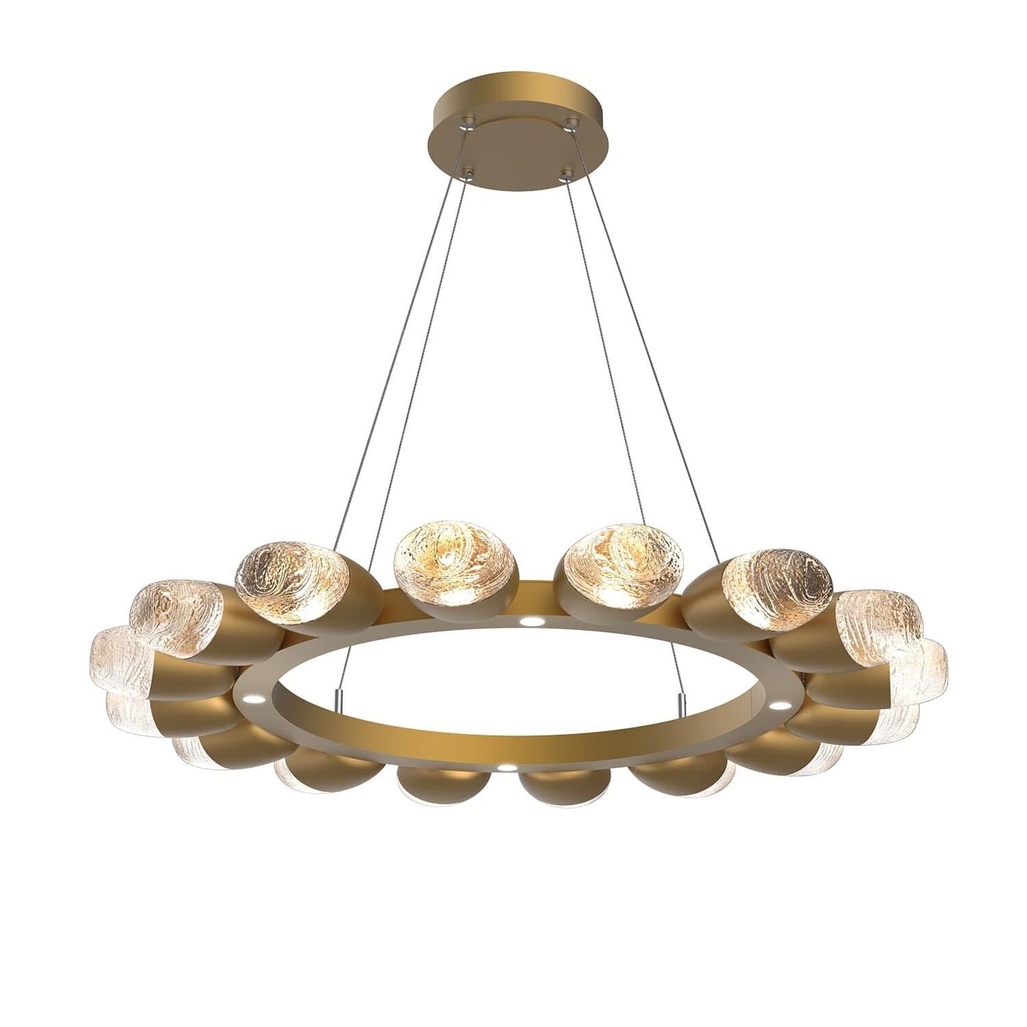 Hammerton Studio Pebble 36 Inch 20 Light Led Chandelier Cp738864