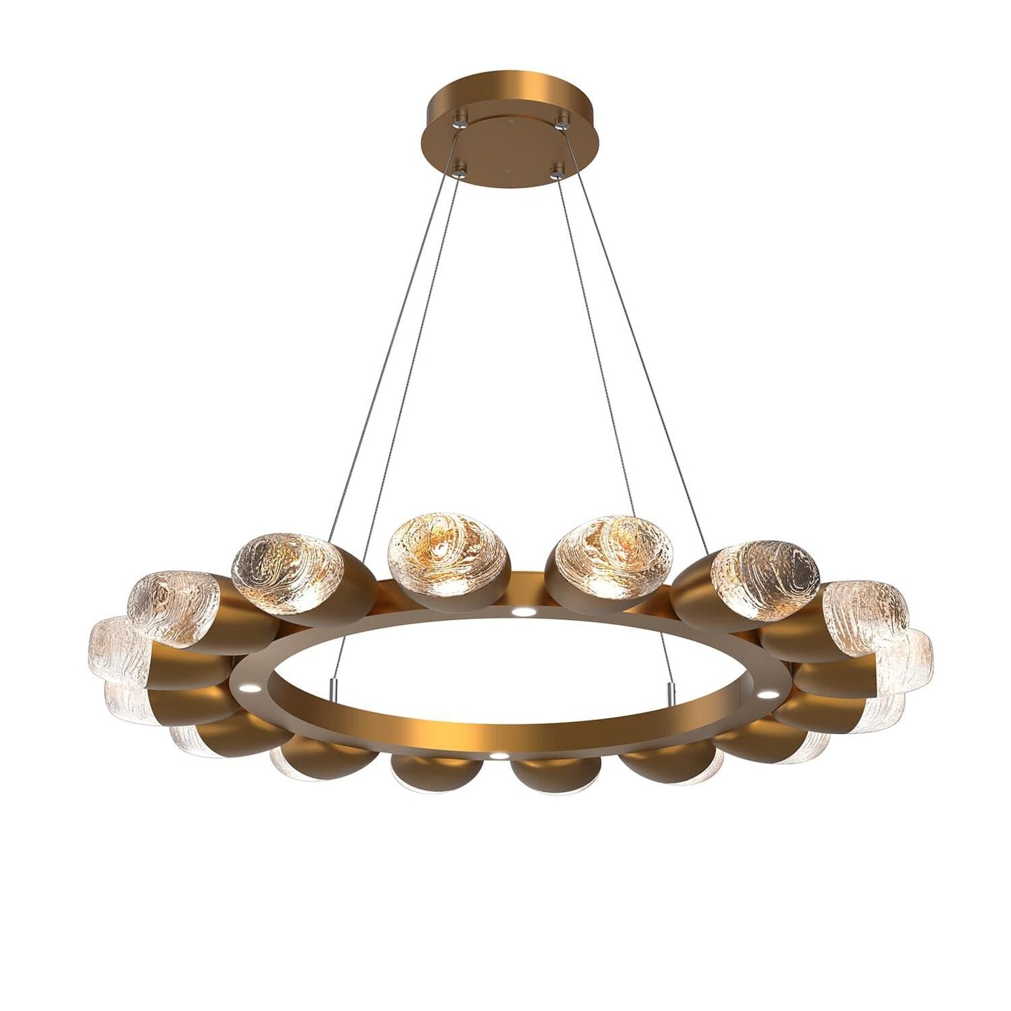 Hammerton Studio Pebble 36 Inch 20 Light Led Chandelier Cp738864