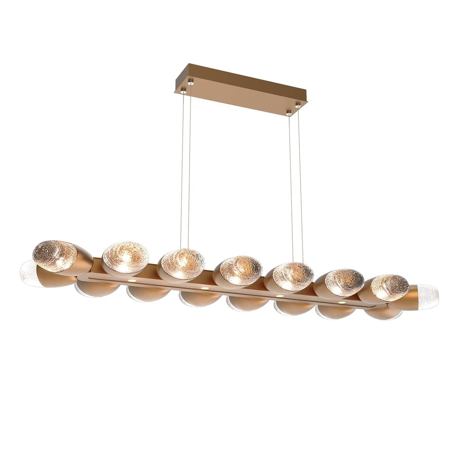 Hammerton Studio Pebble 48 Inch 20 Light Led Linear Suspension Light Cp738867