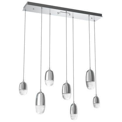 Hammerton Studio Pebble 42 Inch 7 Light Led Linear Suspension Light Cp738873