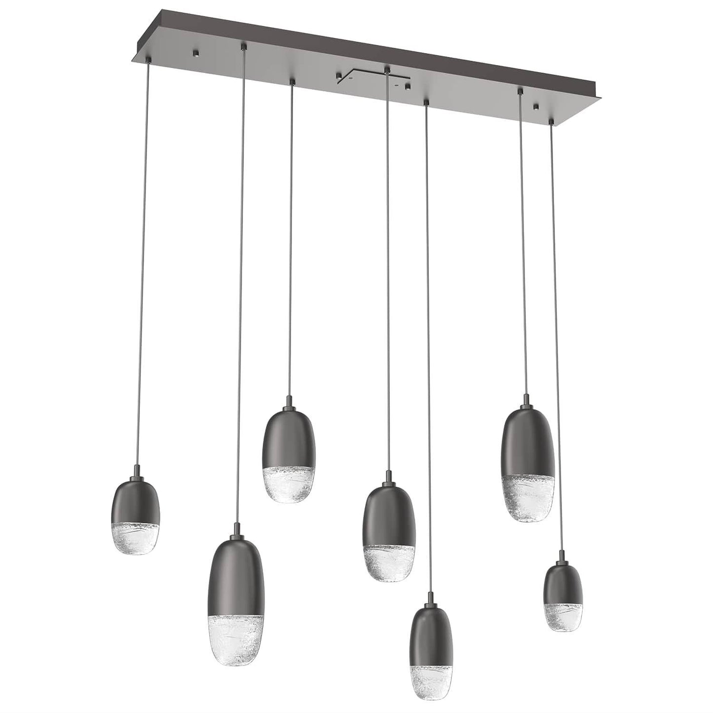 Hammerton Studio Pebble 42 Inch 7 Light Led Linear Suspension Light Cp738873