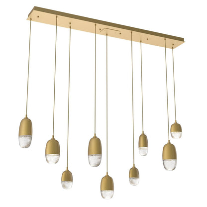 Hammerton Studio Pebble 62 Inch 9 Light Led Linear Suspension Light Cp738874