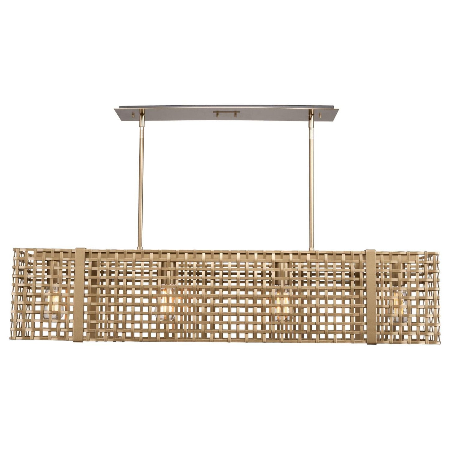 Hammerton Studio Tweed 45 Inch 4 Light Linear Suspension Light Cp416163