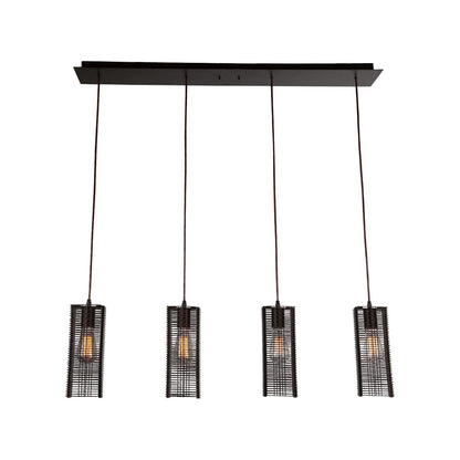 Hammerton Studio Downtown Mesh 42 Inch 4 Light Linear Suspension Light Cp416146