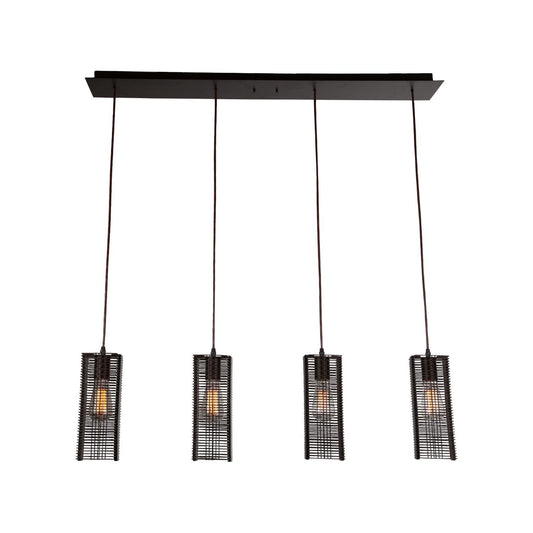 Hammerton Studio Downtown Mesh 42 Inch 4 Light Linear Suspension Light Cp416146