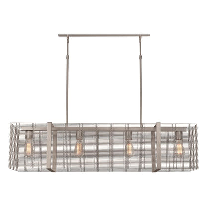 Hammerton Studio Downtown Mesh 44 Inch 4 Light Linear Suspension Light Cp416151