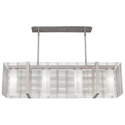 Hammerton Studio Downtown Mesh 44 Inch 4 Light Linear Suspension Light Cp416151