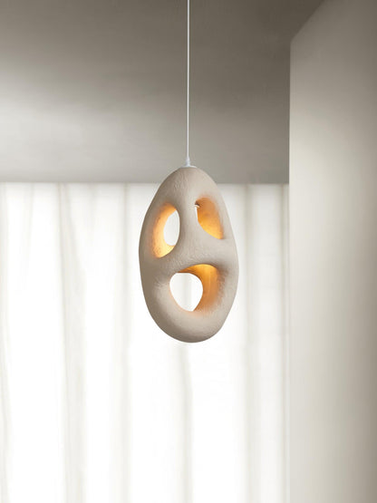 Hand-Built White Houselight Pendant Lamp