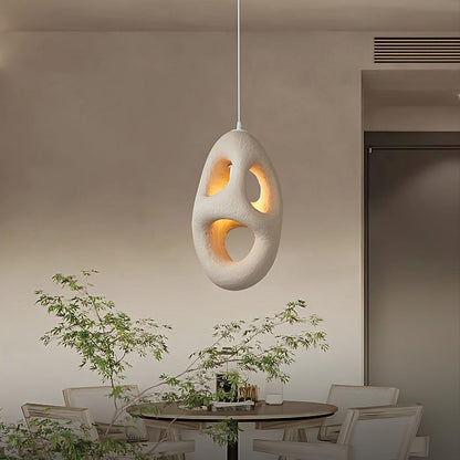 Hand-Built White Houselight Pendant Lamp