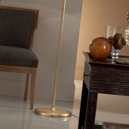 Handmade Gold Glass Italian Floor Lamp