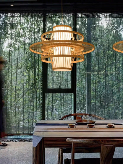 Handmade Sigyn Bamboo Droplight Pendant Lamp