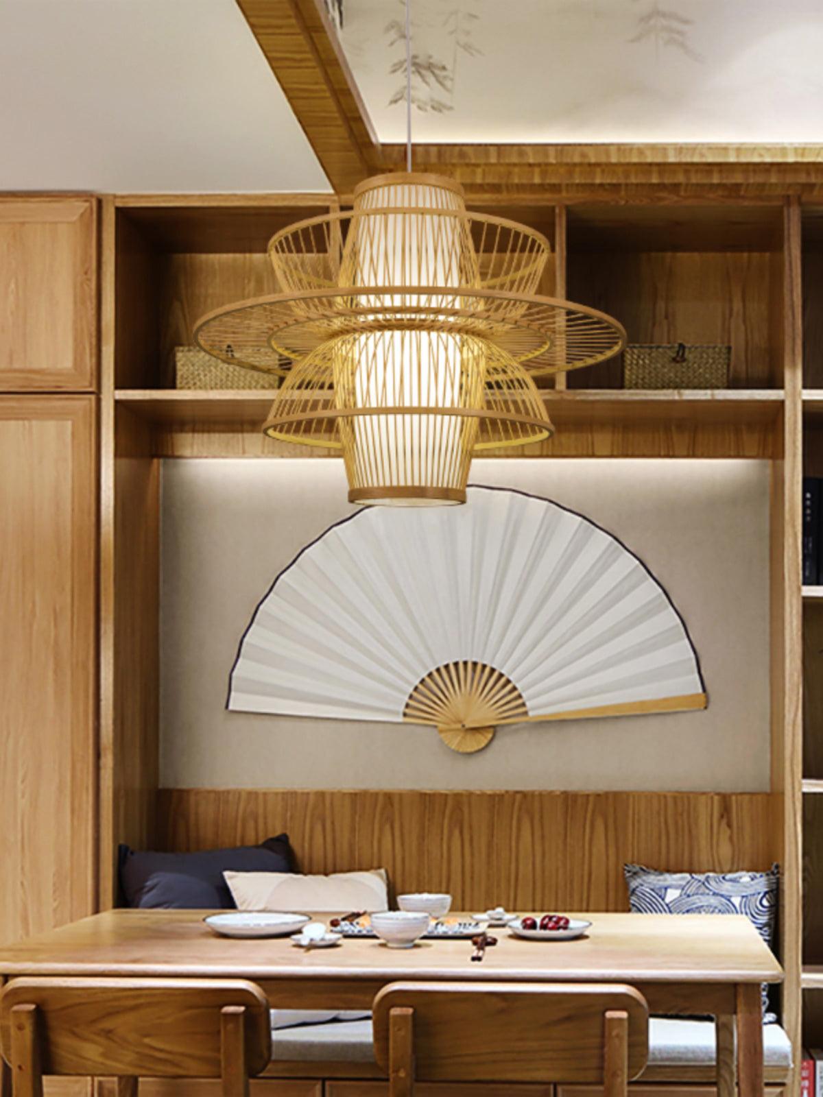 Handmade Sigyn Bamboo Droplight Pendant Lamp