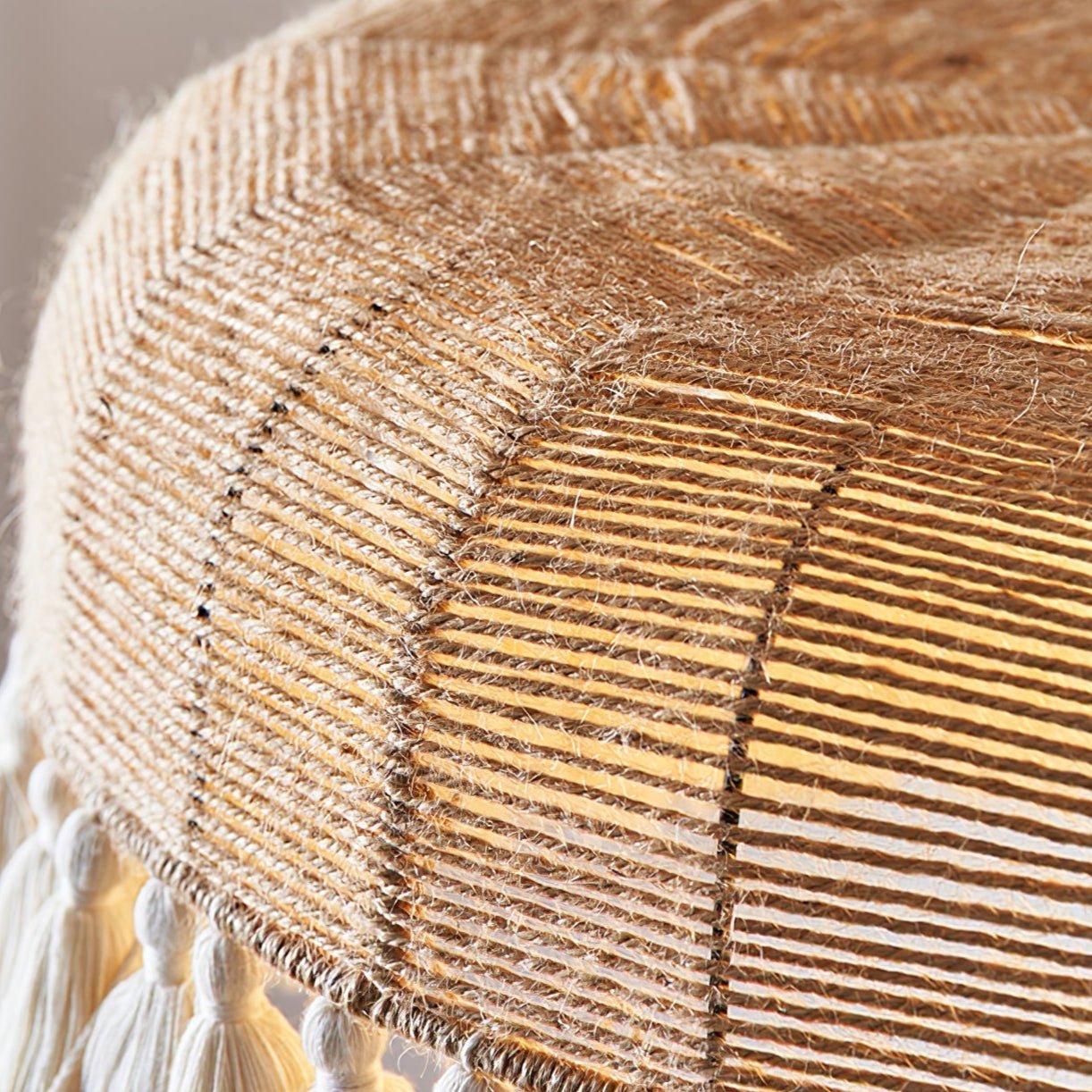 Handwoven Jute Pendant Light